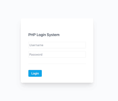 php login system with source code