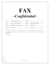 Confidential Fax Cover Sheet Microsoft Word