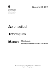 Pdf Aeronautical Information Manual Official Guide To Basic