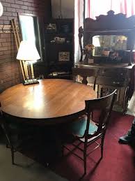 Buy and sell table & chair sets on trade me. Antique Tiger Oak Dining Table Ornate Sideboard Set 1900 S Dresser 3 Chairs