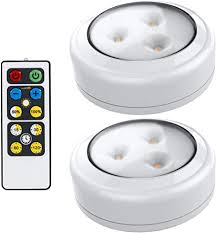 Brilliant Evolution Led Puck Light 2 Pack With Remote Wireless Led Under Cabinet Lighting Under Counter Lights For Kitchen Battery Operated Lights Under Cabinet Light Battery Powered Lights Amazon Com
