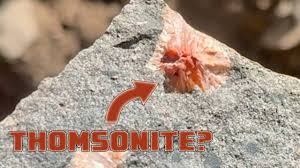 finding and polishing thomsonite in the