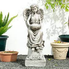 H Mgo Angel Garden Statue