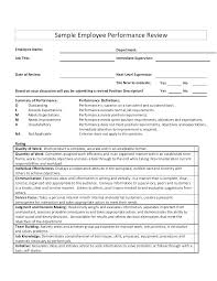 Annual Performance Reviews Samples Self Appraisal Examples