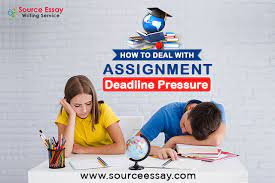 Techniques to deal with assignment deadline pressure