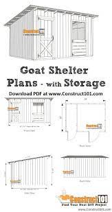 10x14 Goat Shelter Plans With Storage
