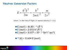 ppt neutron conversion factors