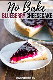 no bake blueberry cheesecake kylee cooks