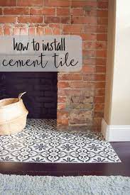 how to install cement tiles making