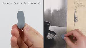 a kneaded eraser for realistic drawing