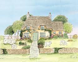 English Cottage Wall Art Countryside