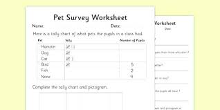 Tally Worksheets