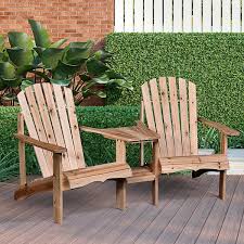 outsunny wood reclined adirondack