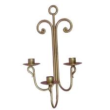 Rk 331031 3 Arm Wrought Iron Candle