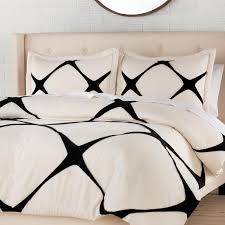 parry comforter black white diamond bedding