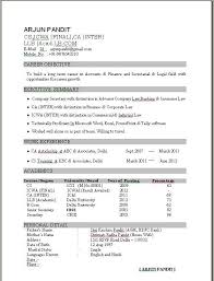 Resume Example 1 Year Experience Resume Examples Resume