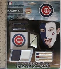 chicago cubs makeup kit sticker