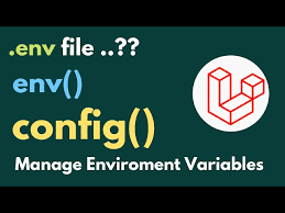laravel env file and config file setup