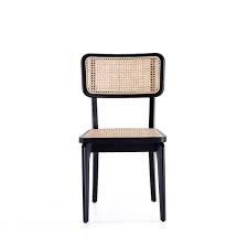 Natural Cane Dining Side Chair Set