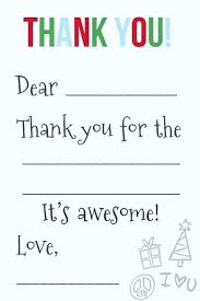 Blank Thank You Card Template