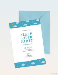 sleepover invitation template in pdf