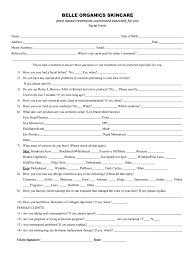 client consultation form one