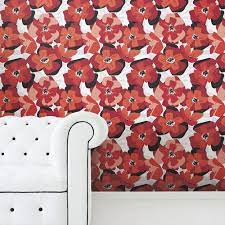 Poppy Punch Red L Stick Wallpaper