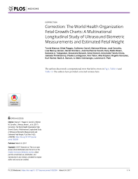 Pdf Correction The World Health Organization Fetal Growth