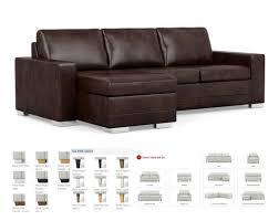 brown leather sectional sofa chaise