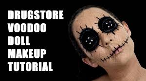 voodoo doll halloween makeup