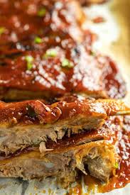 slow cooker bbq spare ribs dishing delish