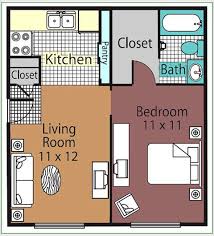 Orlando Fl 1 Bedroom Apt Floor Plan At