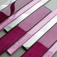 Portland Pink Glass Brick Tiles
