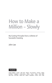 Title Page How To Make A Million Slowly Book