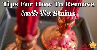how to remove candle wax stains tips