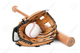 Leather Glove With Baseball And Bat Isolated Over White Background Stock  Photo, Picture And Royalty Free Image. Image 11080360.
