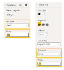 align columns and rows across two or