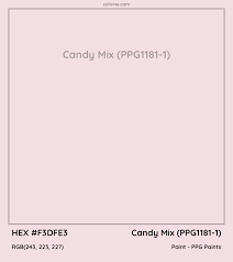Candy Mix Ppg1181 1 Paint Color Codes