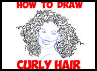 1600 x 963 jpeg 297 кб. How To Draw Curly Hair And Afro Ethnic Hair Drawing Tutorials Drawing How To Draw People S Frizzy And Curly Hair Drawing Lessons Step By Step Techniques For Cartoons Illustrations