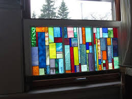 Stained Glass Panels In Salvaged Wood