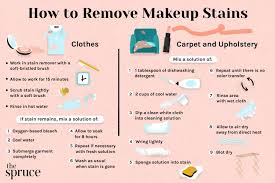 how to remove makeup stains