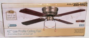 The low speed gives this ceiling fan a nice slow speed. Upc 000035544012 Turn Of The Century 355 4401 42 Low Profile Ceiling Fan With Light In Box Upcitemdb Com