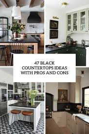 47 black countertops ideas with pros