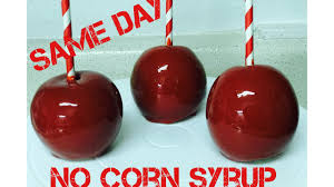 same day candy apples no bubbles