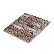 Red Old Brick Wall Effect Ceramic Tile