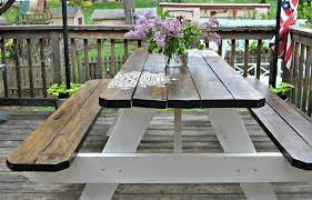 Farmhouse Picnic Table The Painted