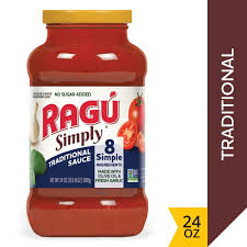 ragu simply traditional sauce 24 oz