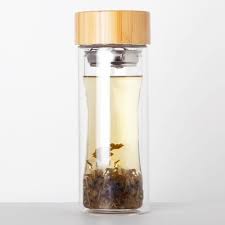 Bamboo Glass Tea Infuser Tea Cake Co