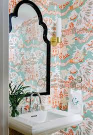 wallpaper in your powder room