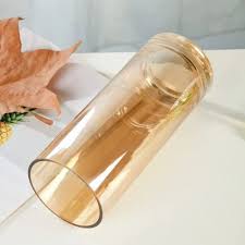 Cylindrical Er Amber Color Glass